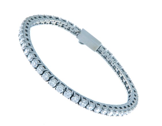 Bracciale John Richmond Tennis Lab in Titanio Diamante Lab Grown 5.40 Ct JRTM21WW - JRTM21WW